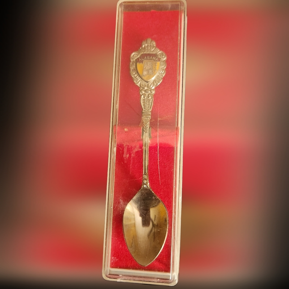 Souvenir Alabama mini spoon with state  map